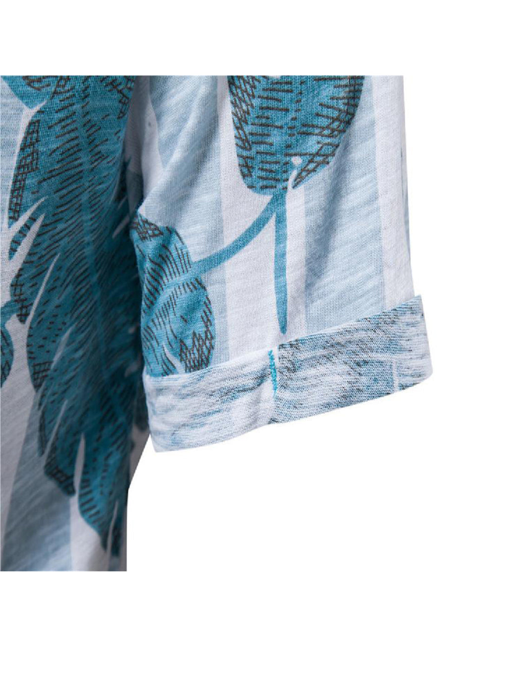Jason Hawaiian Style Printed Short-sleeved T-shirt