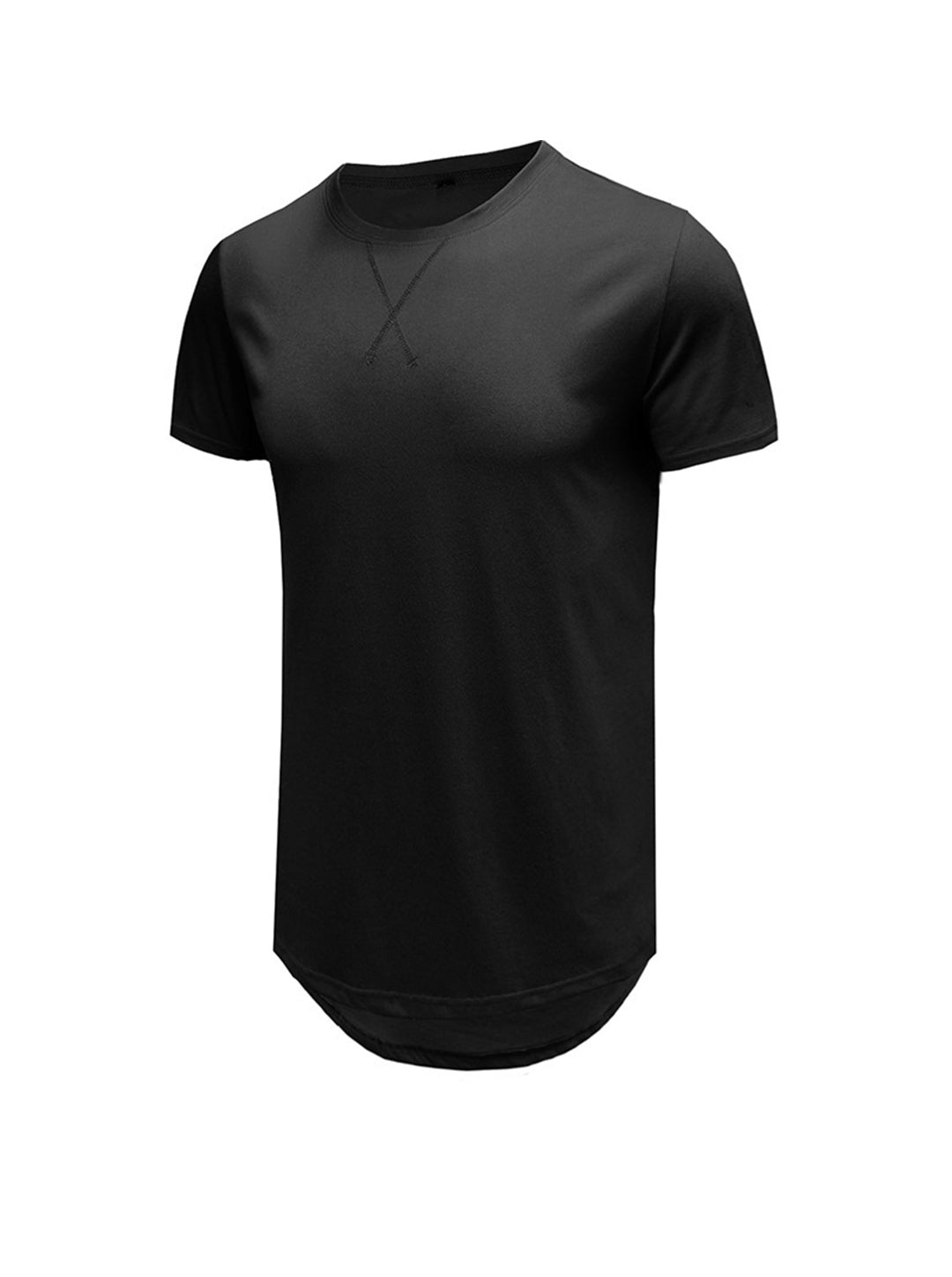 Justin Solid Color Crew Neck Casual T-shirt