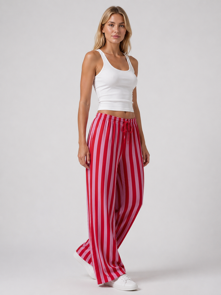Amalfi® Striped Wide-Leg Pants