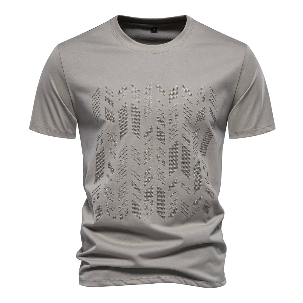 Men's Cotton Blend Short Sleeve Crew Neck T-shirt