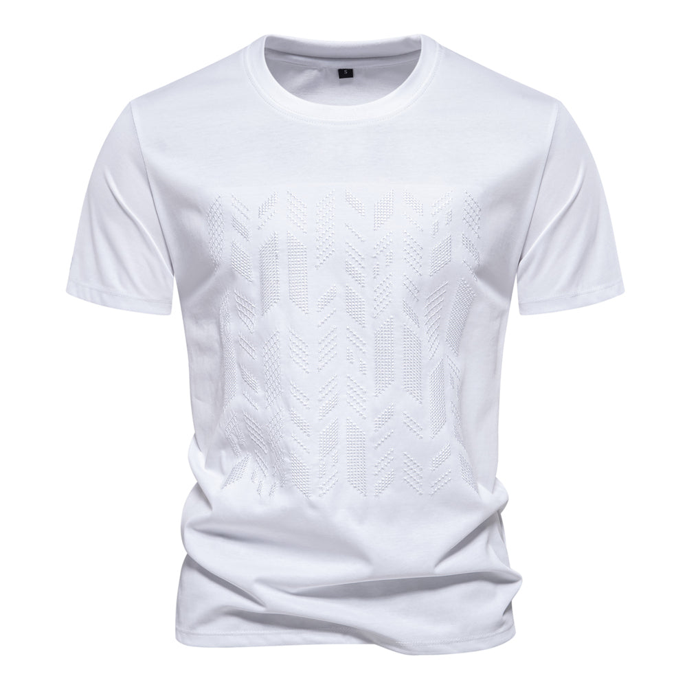 Men's Cotton Blend Short Sleeve Crew Neck T-shirt