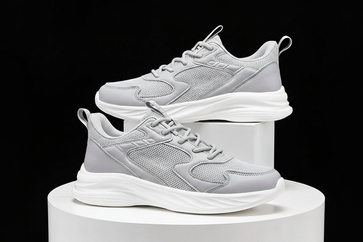 Pull Back Women'S Shoes Sports Shoes Women'S 2026 Early Spring New Mesh Breathable Soft Sole Lightweight Shock-Absorbing Aerobic Running Shoes