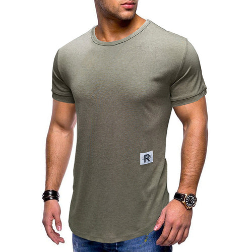Alan Solid Color Crew Neck T-Shirt