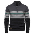 Men's Ethnic Patterns Casual Half-Zip Knit Sweater