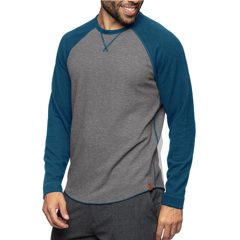 Men's Crew Neck Color Block T-shirt