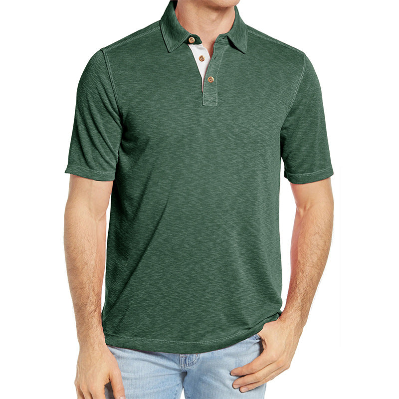 Men's Casual Cotton Henley T-Shirt
