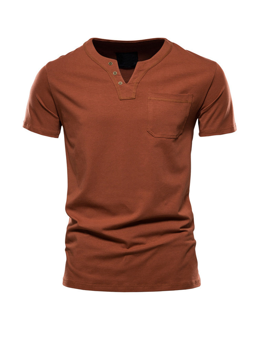 Men's Simple V-Neck Casual T-shirt
