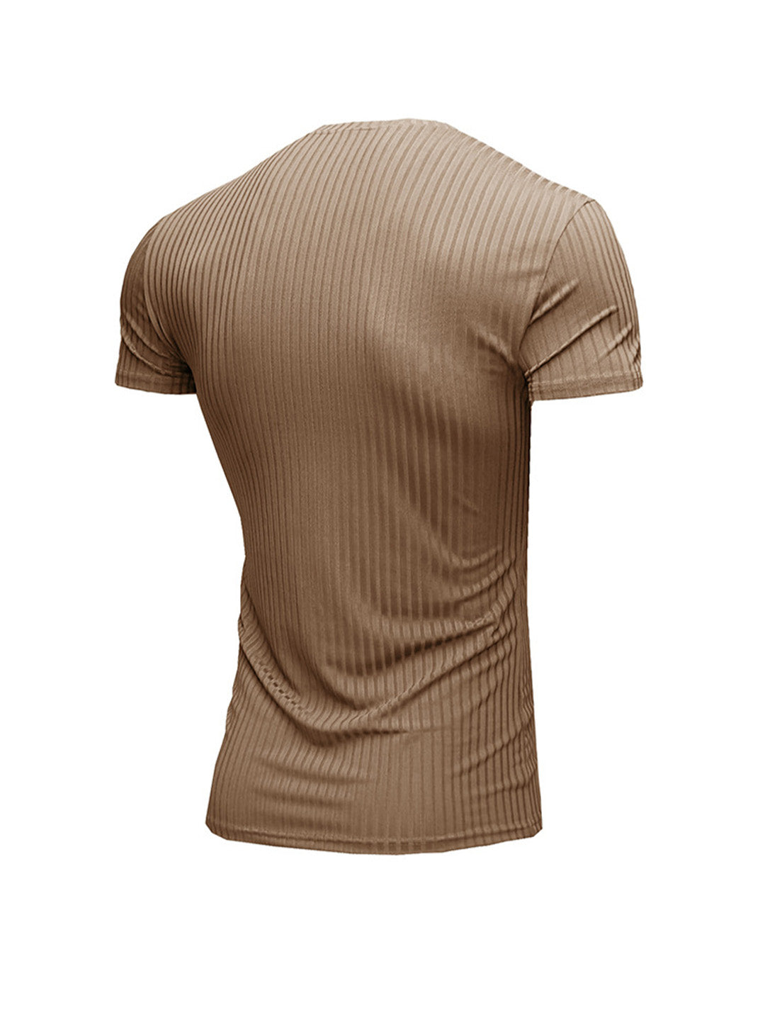Robert Ribbed Fabric V-neck T-shirt