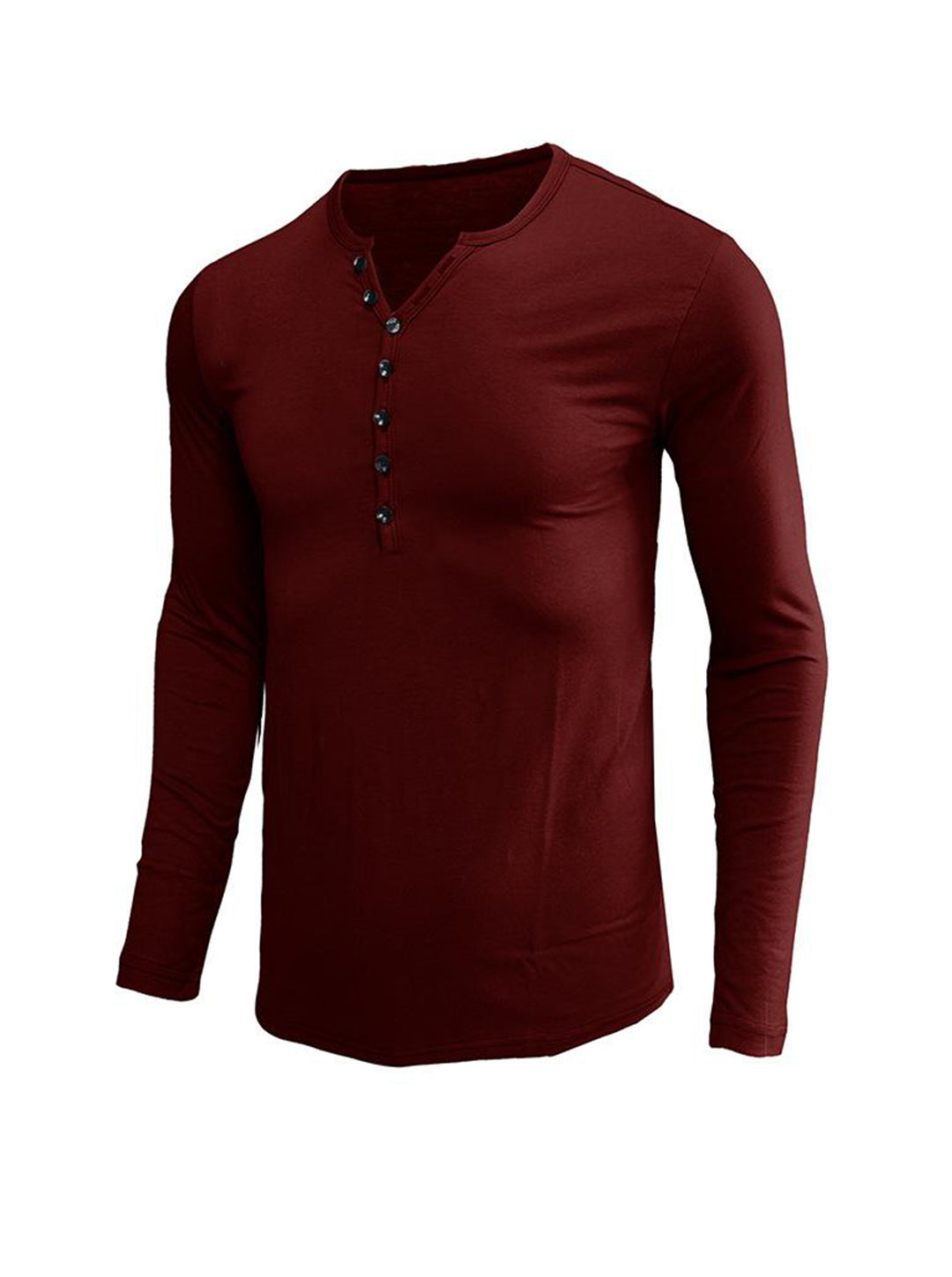 Daniel Solid Color Long-sleeved T-shirt