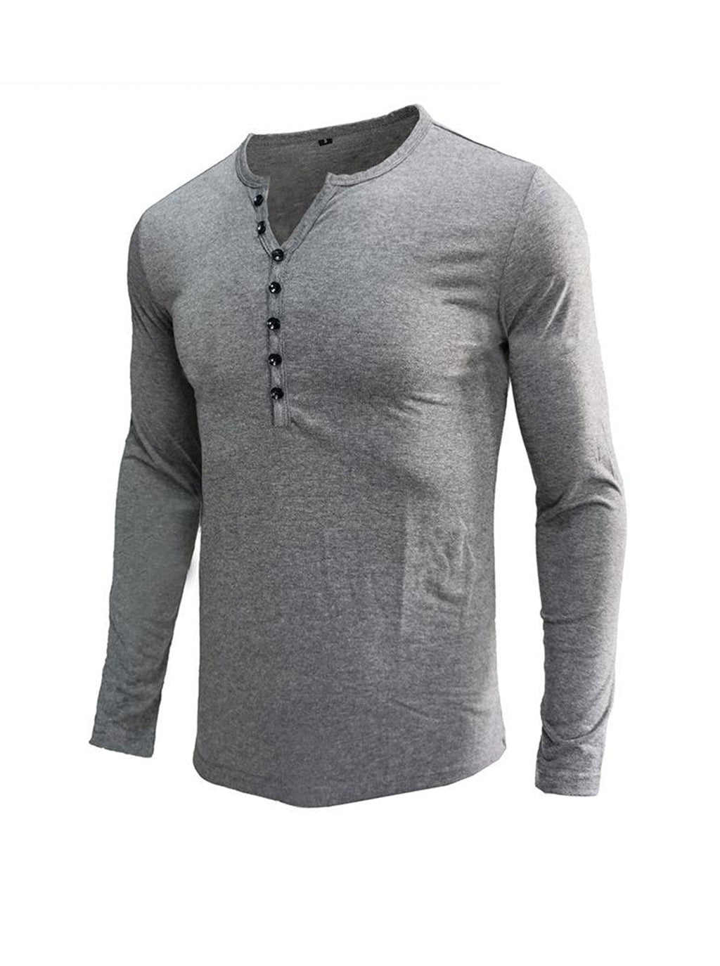 Daniel Solid Color Long-sleeved T-shirt