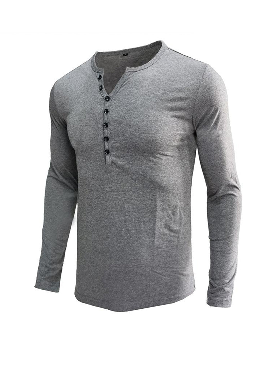 Daniel Solid Color Long-sleeved T-shirt