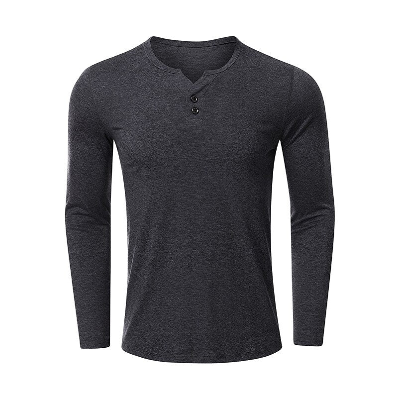 Robert Solid Color Long Sleeve T-shirt