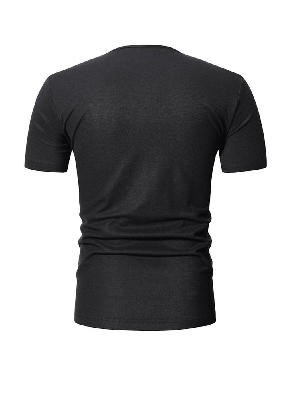Brandon Pocket Contrast Color V-neck Short-sleeved T-shirt