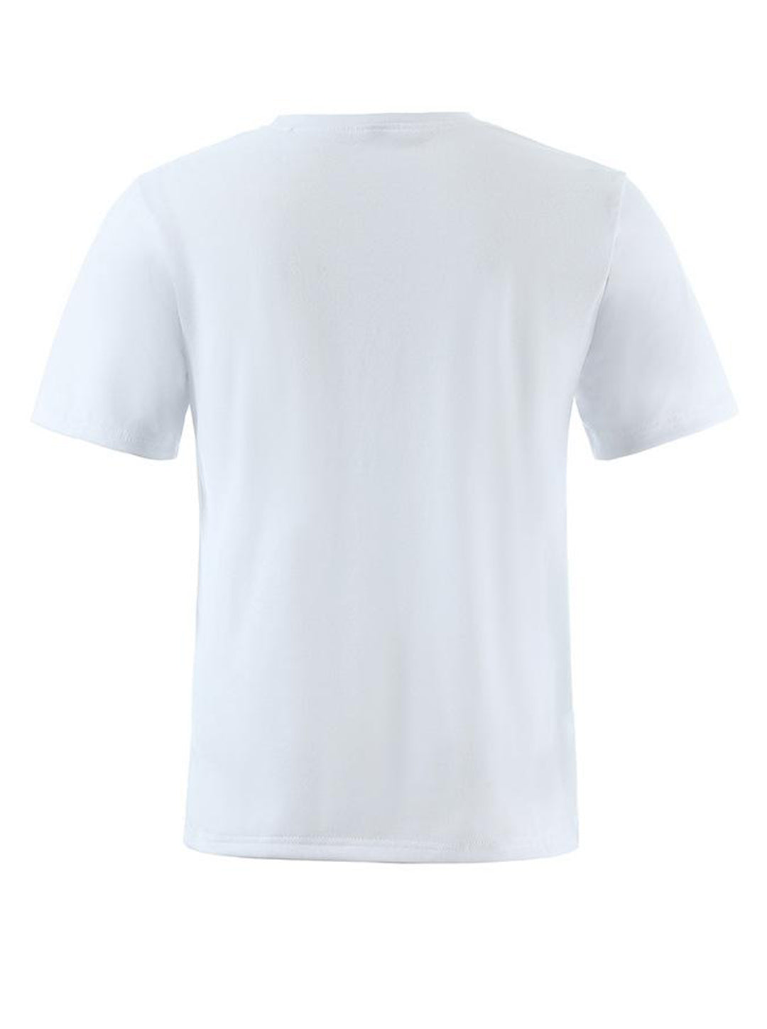 Morris Solid Color Decorative Buckle Short-sleeved T-shirt