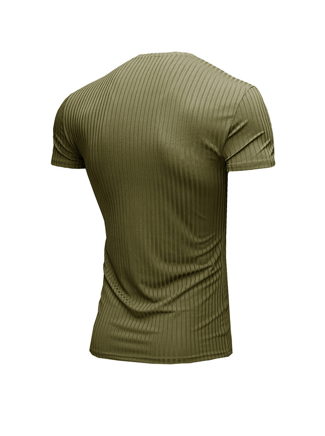 Robert Ribbed Fabric V-neck T-shirt