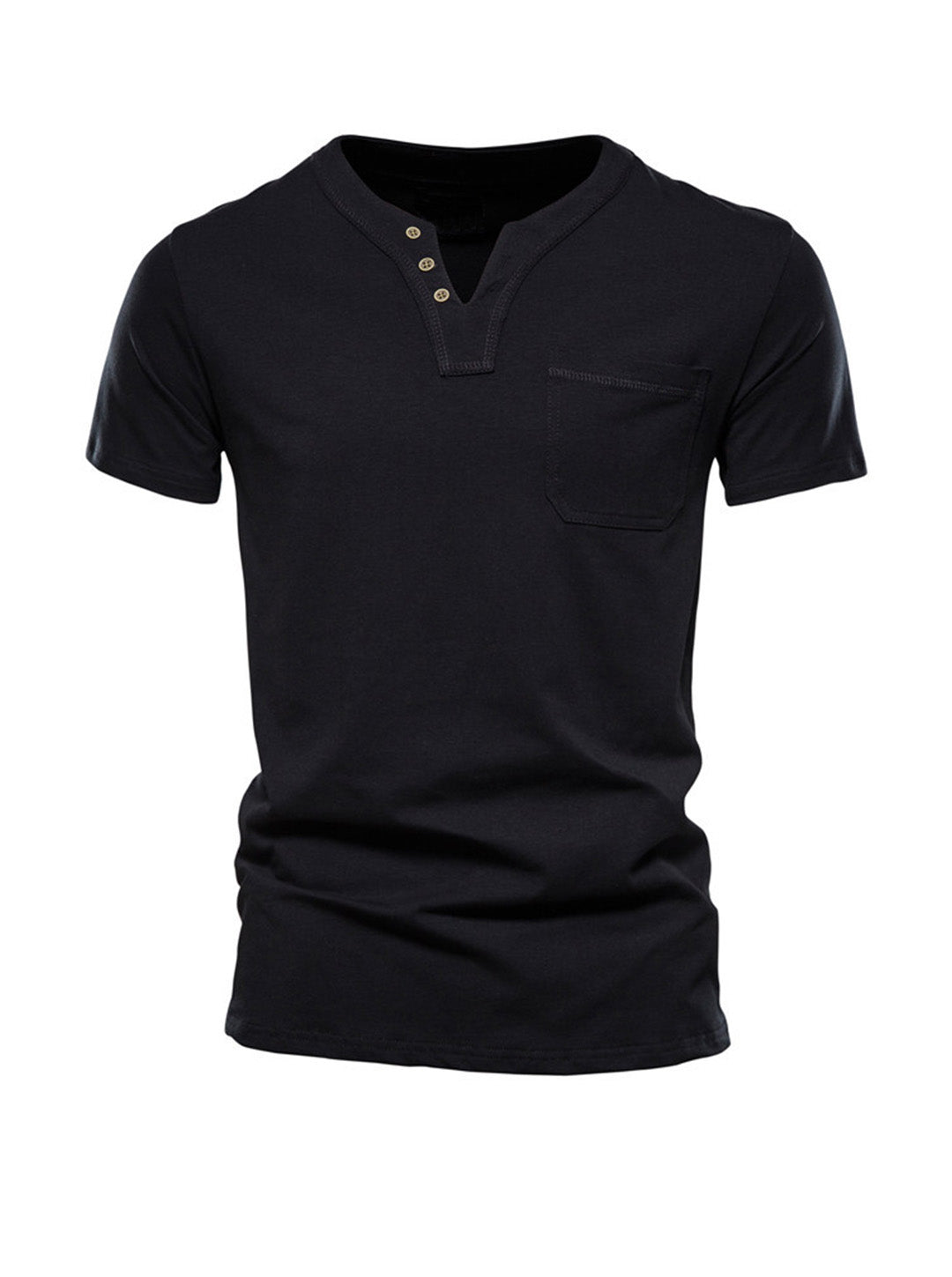 Men's Simple V-Neck Casual T-shirt