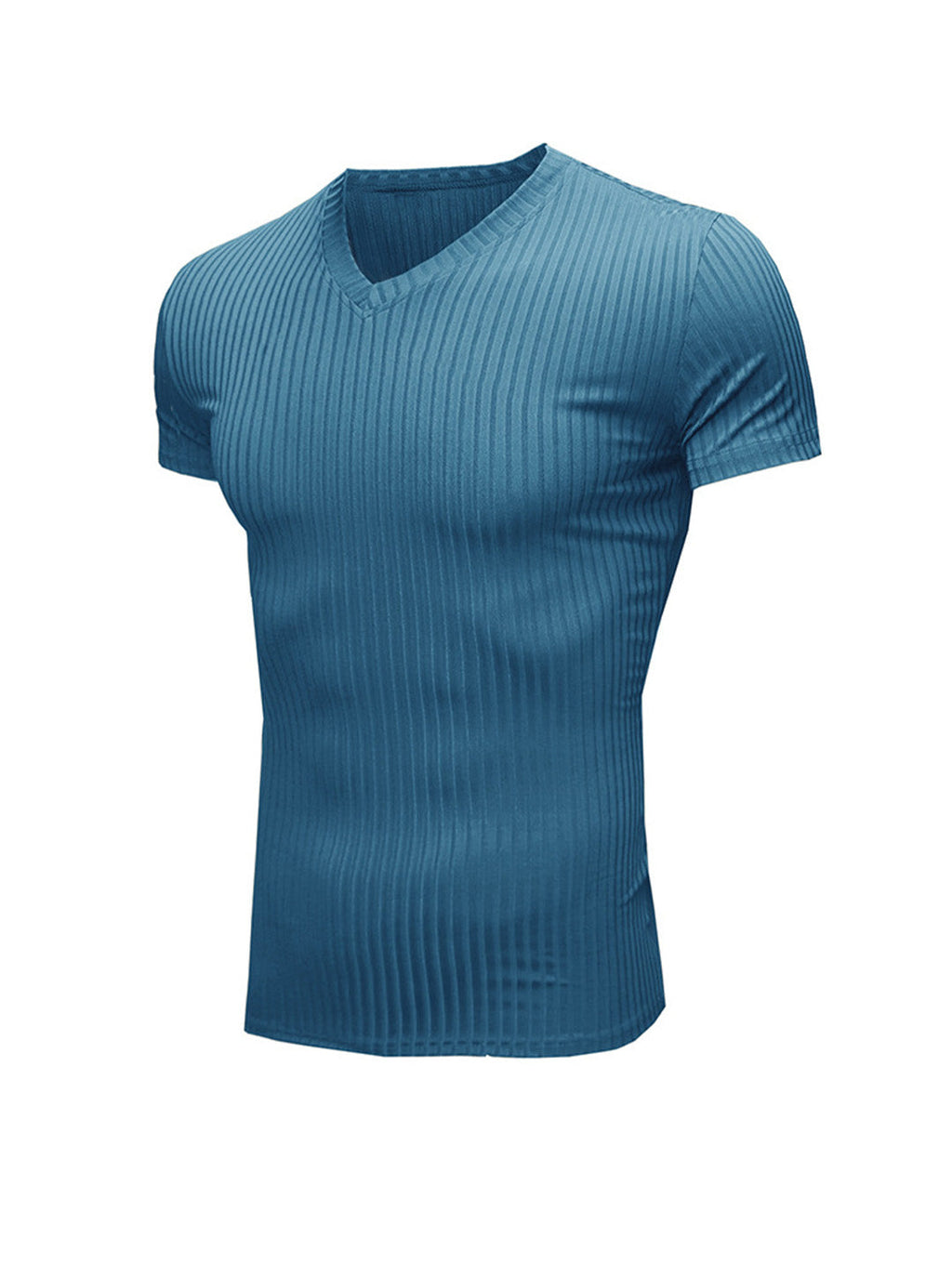 Robert Ribbed Fabric V-neck T-shirt