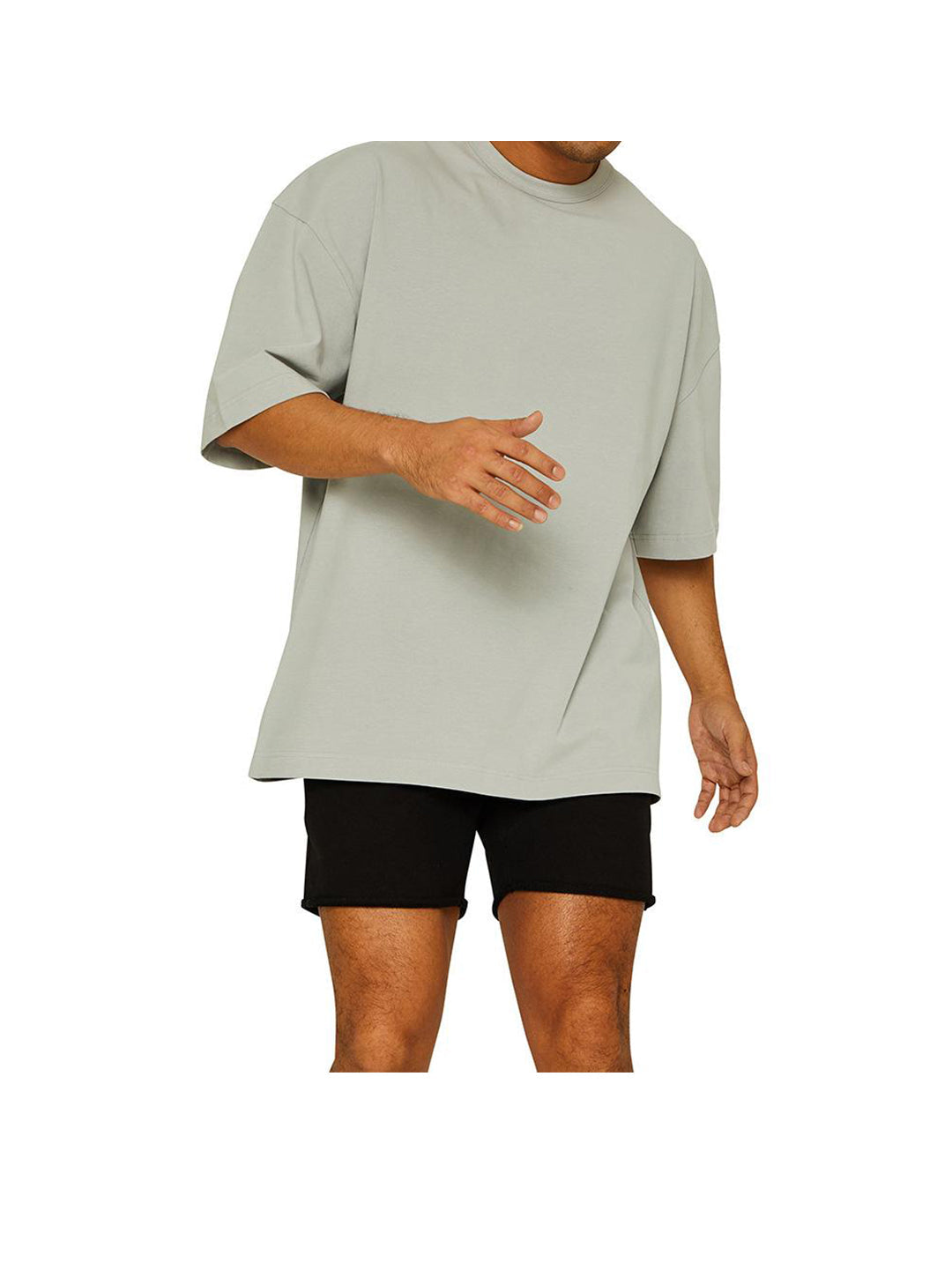 Rogers Solid Color Cotton Oversize Short-sleeved T-shirt