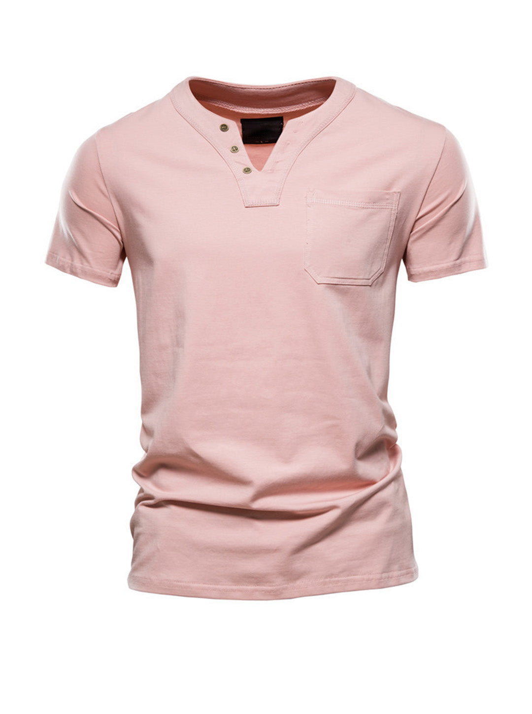 Men's Simple V-Neck Casual T-shirt