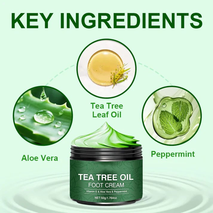 🥳2026 HOT SALE🥳💞50K+ SOLD!✨ 💝Soothing Aloe Vera & Tea Tree Foot Moisturizer💧BUY 1 GET 1 FREE💧
