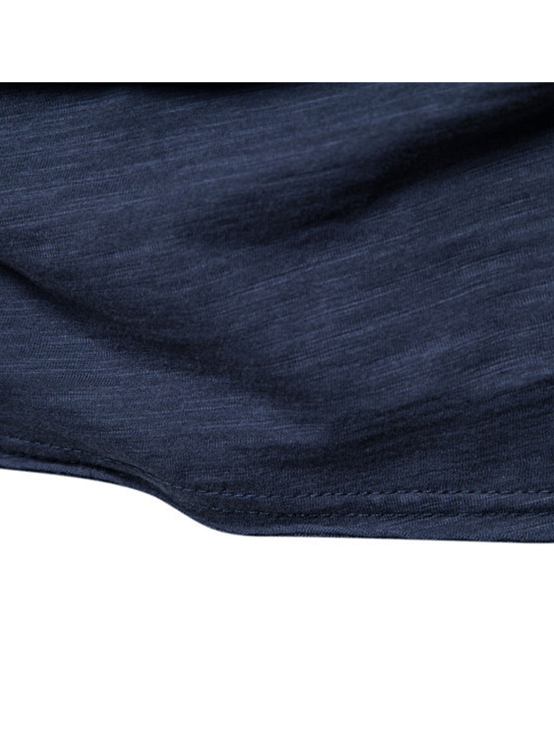 Men's Textured Solid Color Crew Neck T-shirt