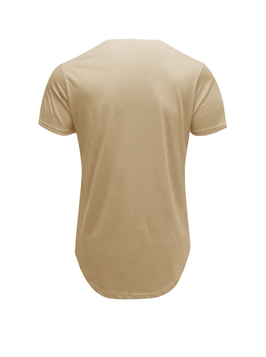 Justin Solid Color Crew Neck Casual T-shirt
