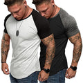 Men's 2 pcs Color Block Raglan Sleeves T-shirt