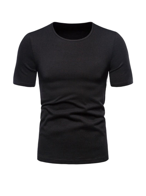 Buford Round Neck Patchwork Short-sleeved T-shirt