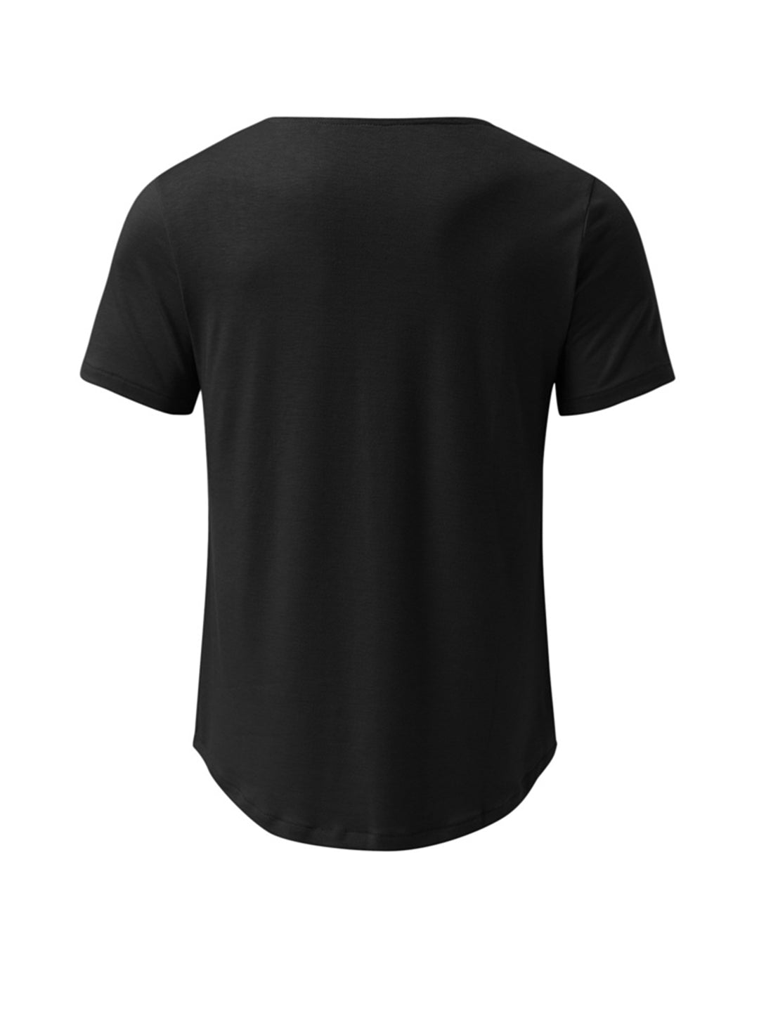 Earl Solid Color V Neck Casual Short Sleeve Shirt