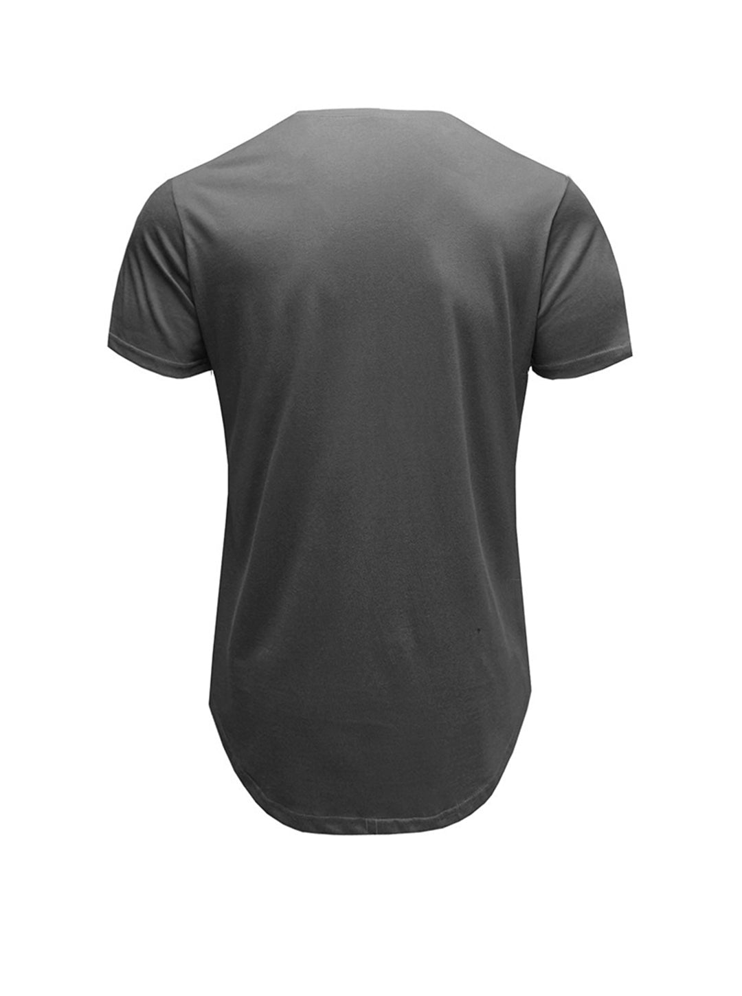 Justin Solid Color Crew Neck Casual T-shirt