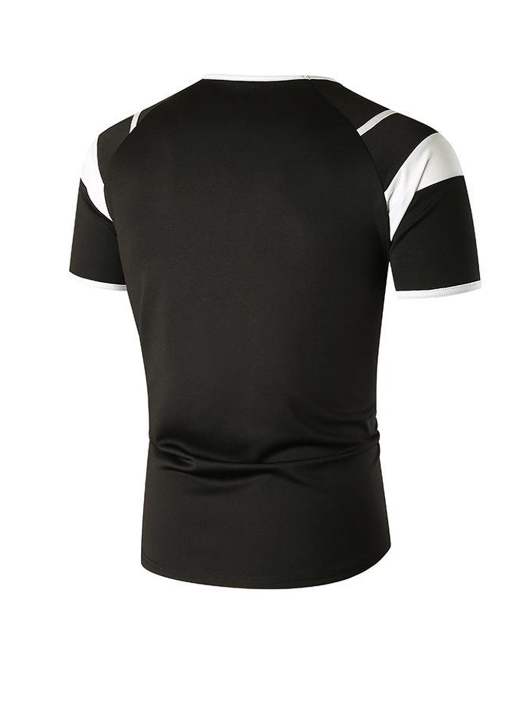 Daniel Contrast Color Round Neck Short-sleeved T-shirt