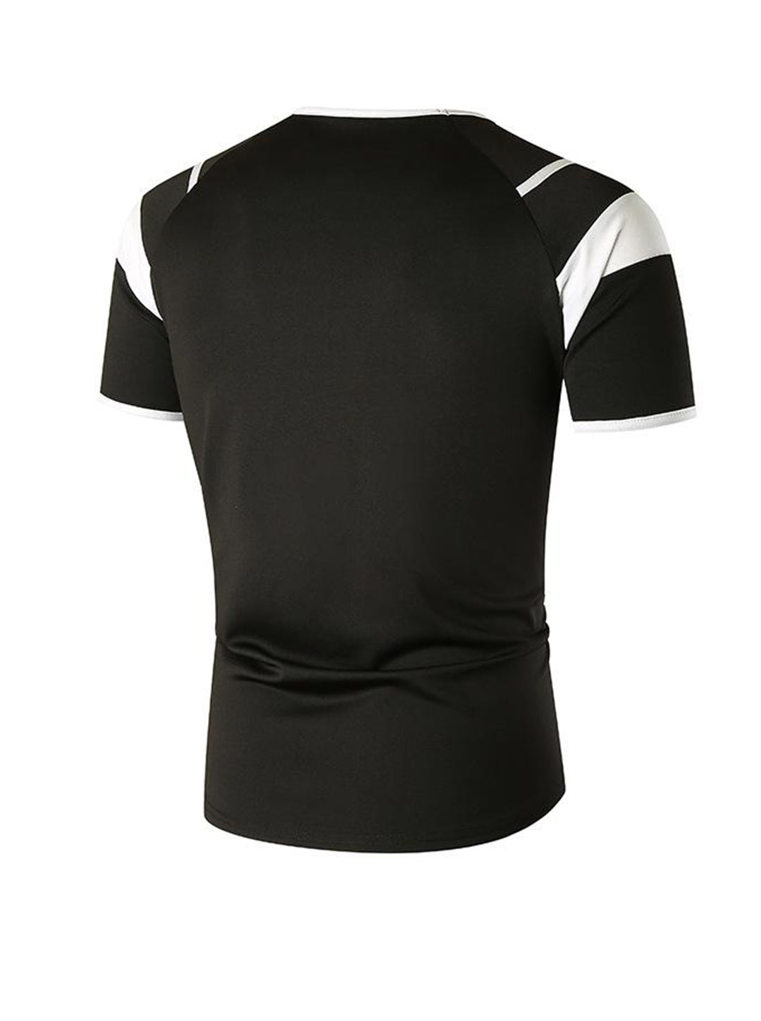 Daniel Contrast Color Round Neck Short-sleeved T-shirt