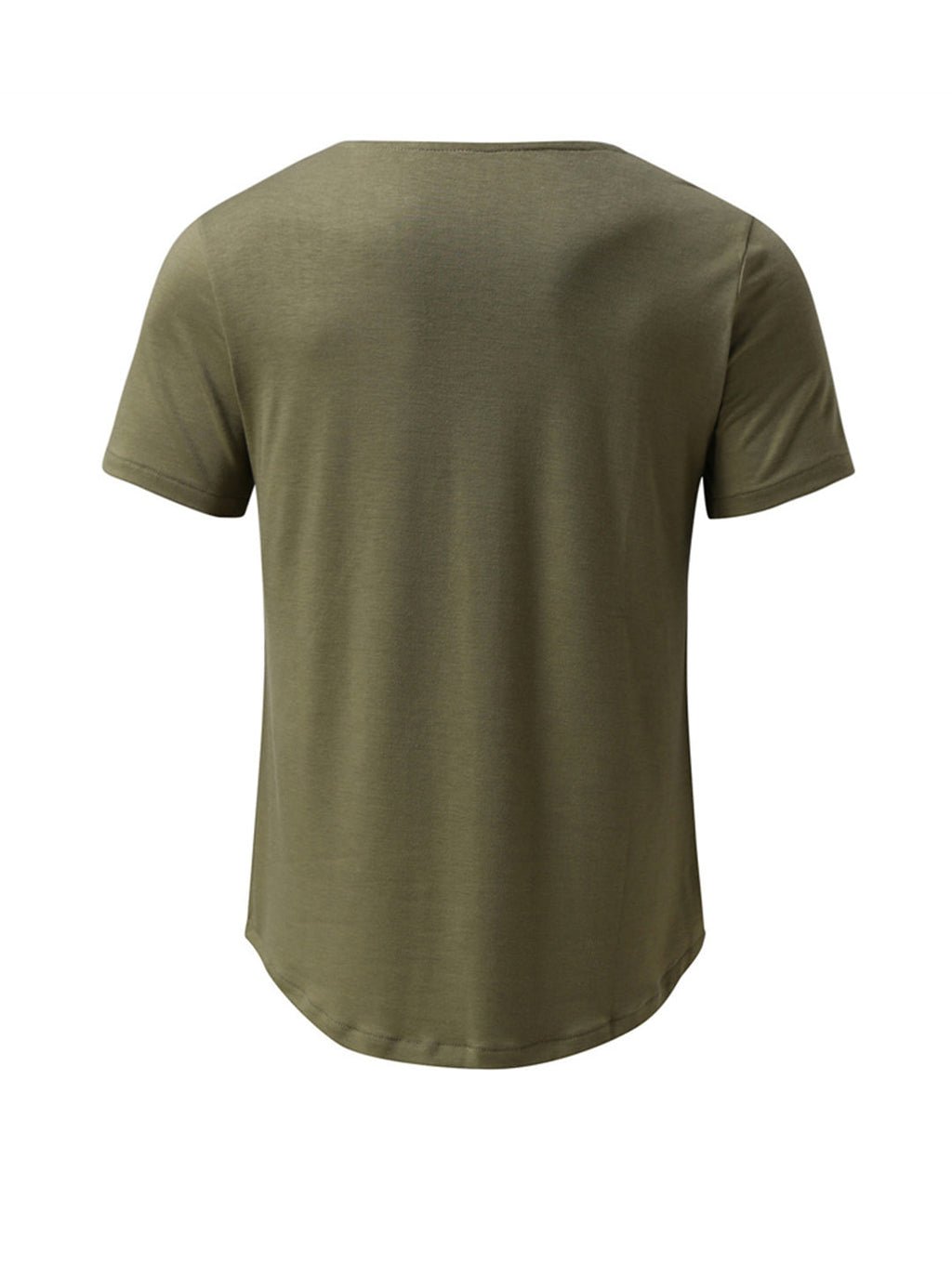 Earl Solid Color V Neck Casual Short Sleeve Shirt