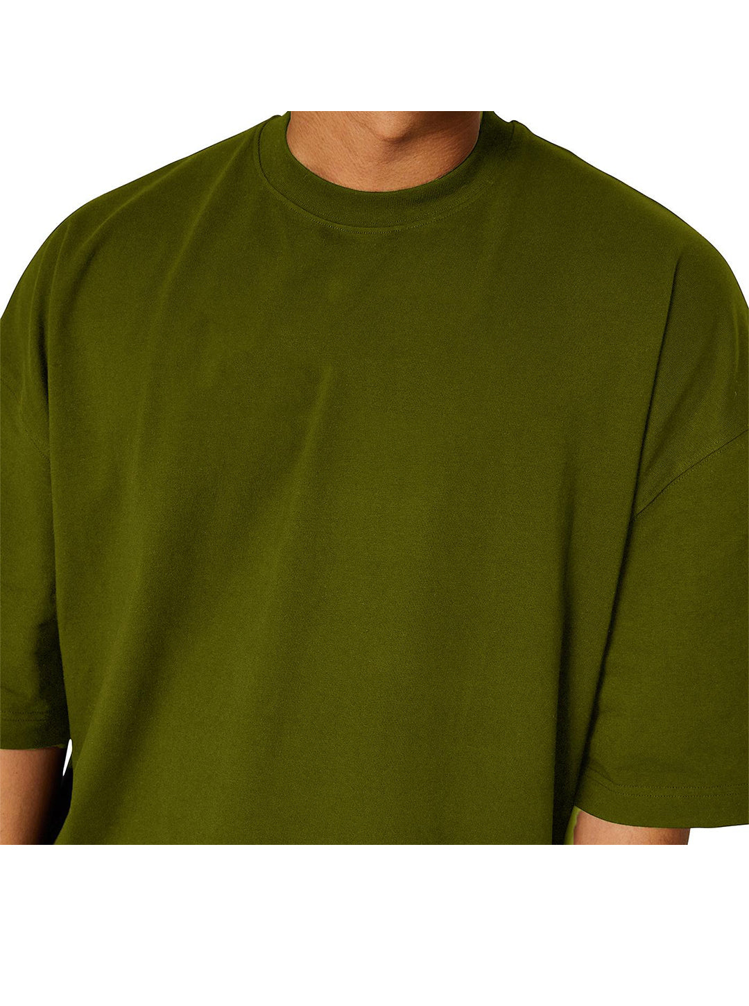 Rogers Solid Color Cotton Oversize Short-sleeved T-shirt